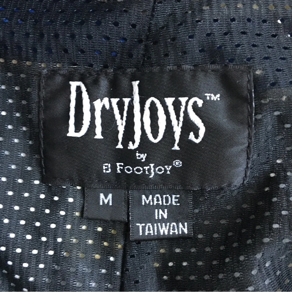 Vintage Footjoy FJ Dryjoys Golf Windbreaker/Rain Full Zip Jacket Medium